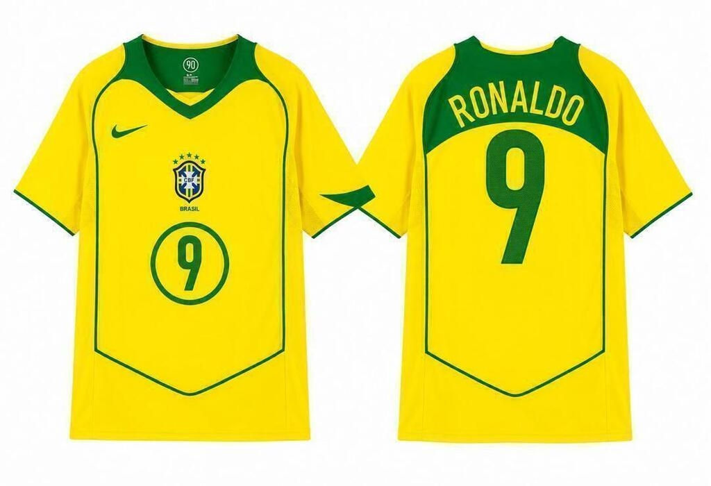 cópia de Camisa Retrô Brasil 2004 - Total 90 Nike - Perso. Ronaldo 9