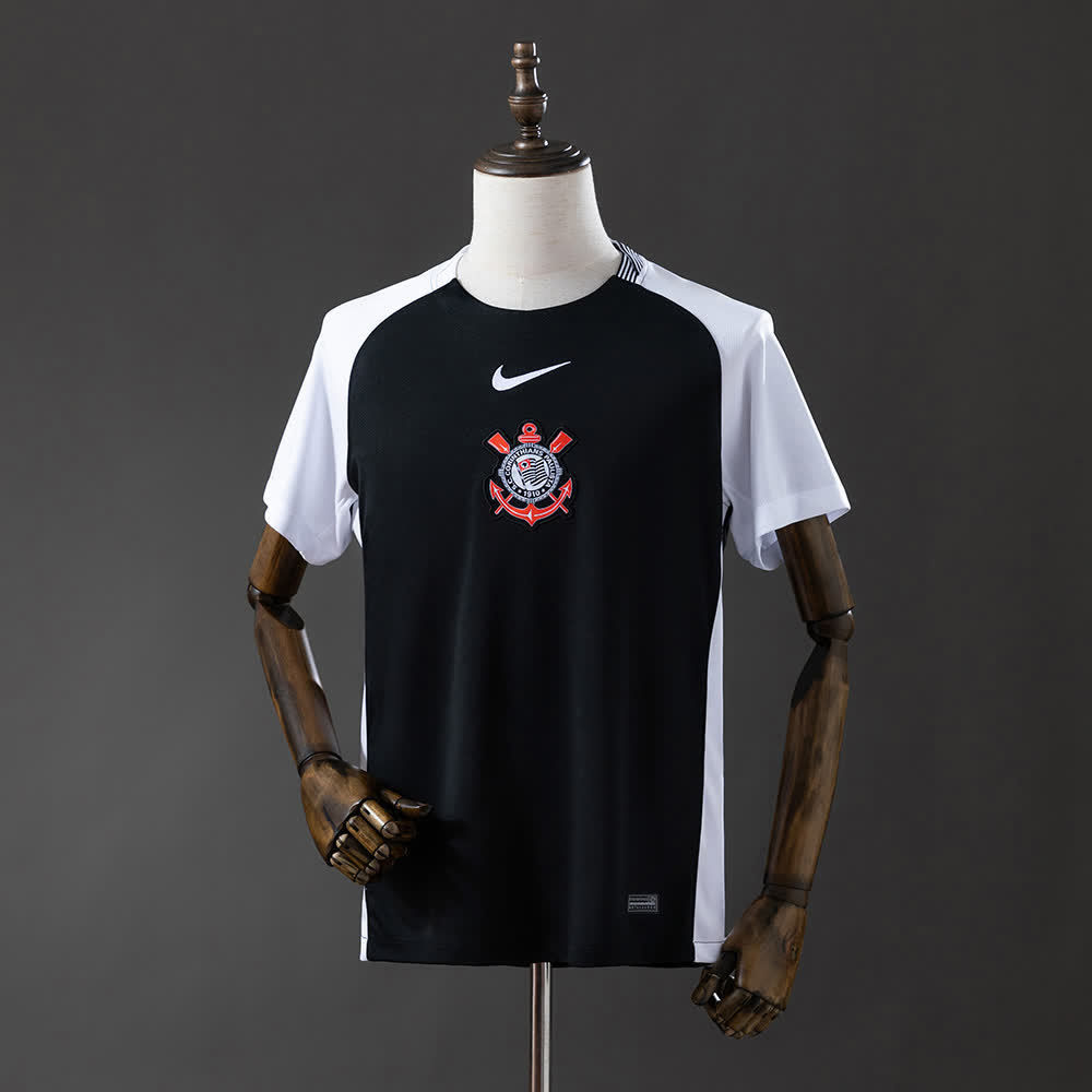 Camisa Corinthians II 25/26 - Torcedor Nike masculino - Preta com manga branca