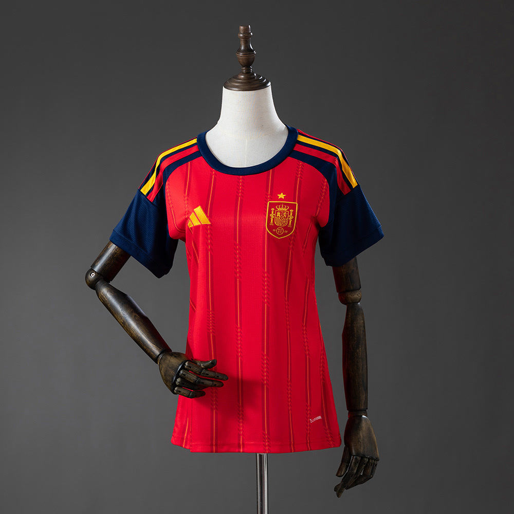 Camisa Seleção Espanha I 26 - Torcedor Adidas feminina - Vermelha