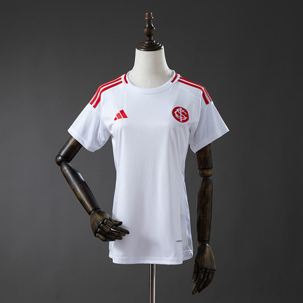 Miniatura: Camisa Internacional II 25/26 - Torcedor Adidas feminina - Branca com detalhes v
