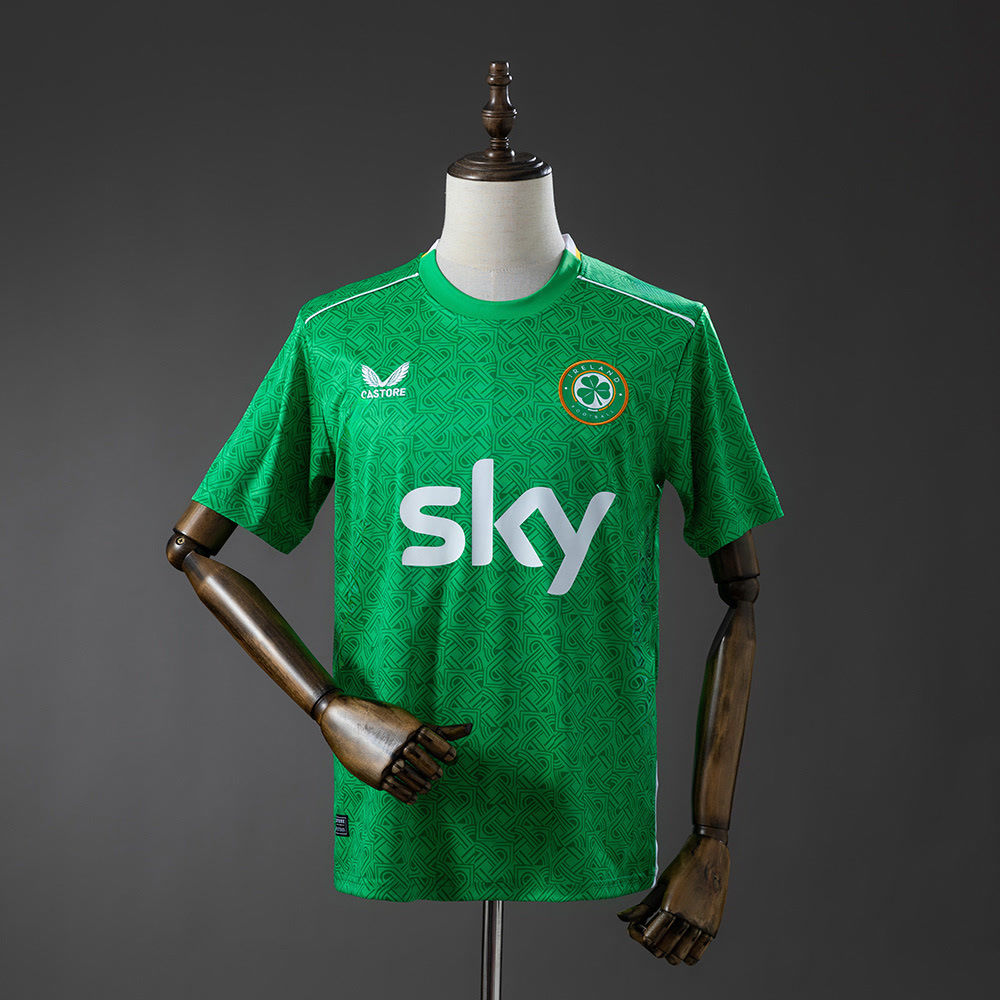 Camisa Irlanda I 26 - Torcedor masculino - Verde com detalhe