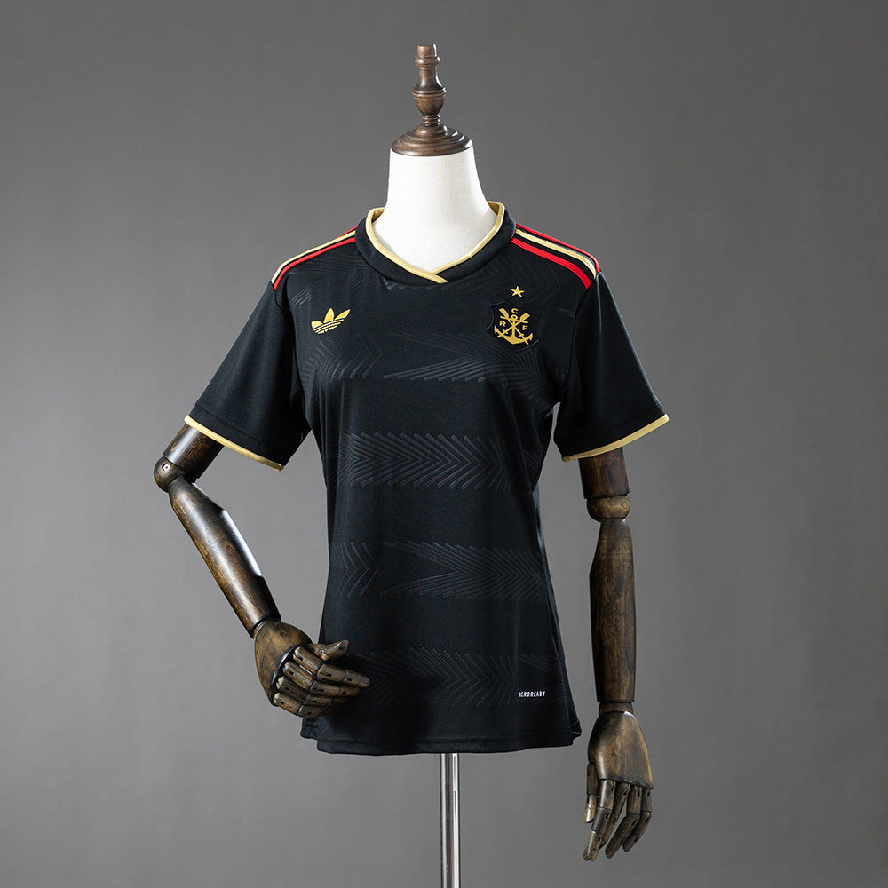 Camisa Flamengo Special Edition 25/26 - Torcedor Adida Feminina - Preto com deta