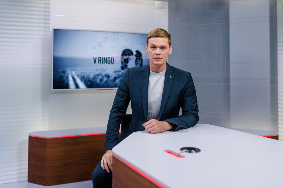 Návrh Moderní televizní studio TN Live navržené scénografem Tomášem Jarošem – prostor s LED stěnami, dynamickým nasvícením a flexibilním uspořádáním pro zpravodajské i lifestylové vysílání.