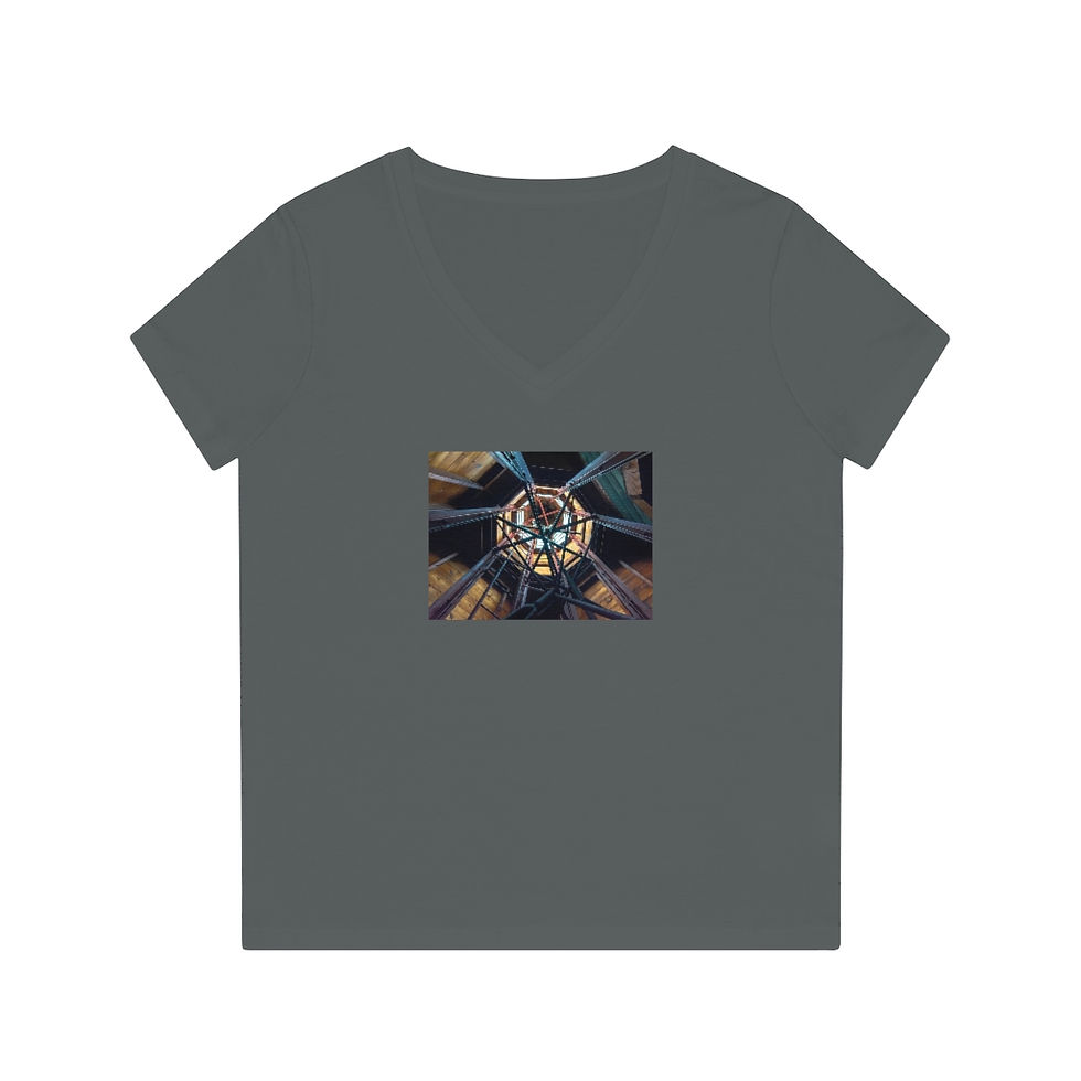 Thumbnail: Women's Steeple Art V-Neck T-Shirt