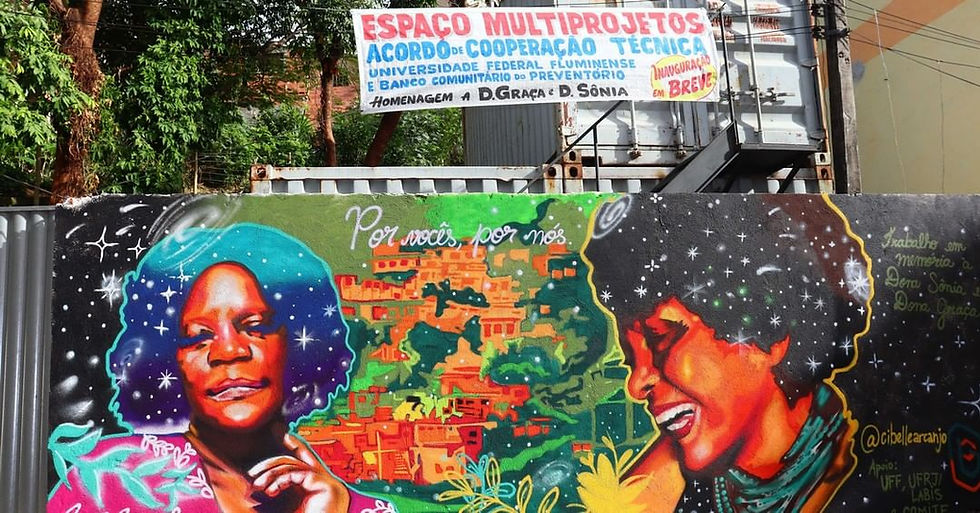 Grafite homenageia mulheres guerreiras do Preventório