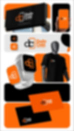 Identité visuelle Daily Coin Apple Shop sur divers supports.