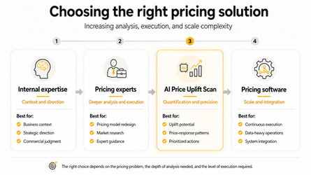 From Pricing Diagnostics to Price Uplift: What Solution Do You Really Need?