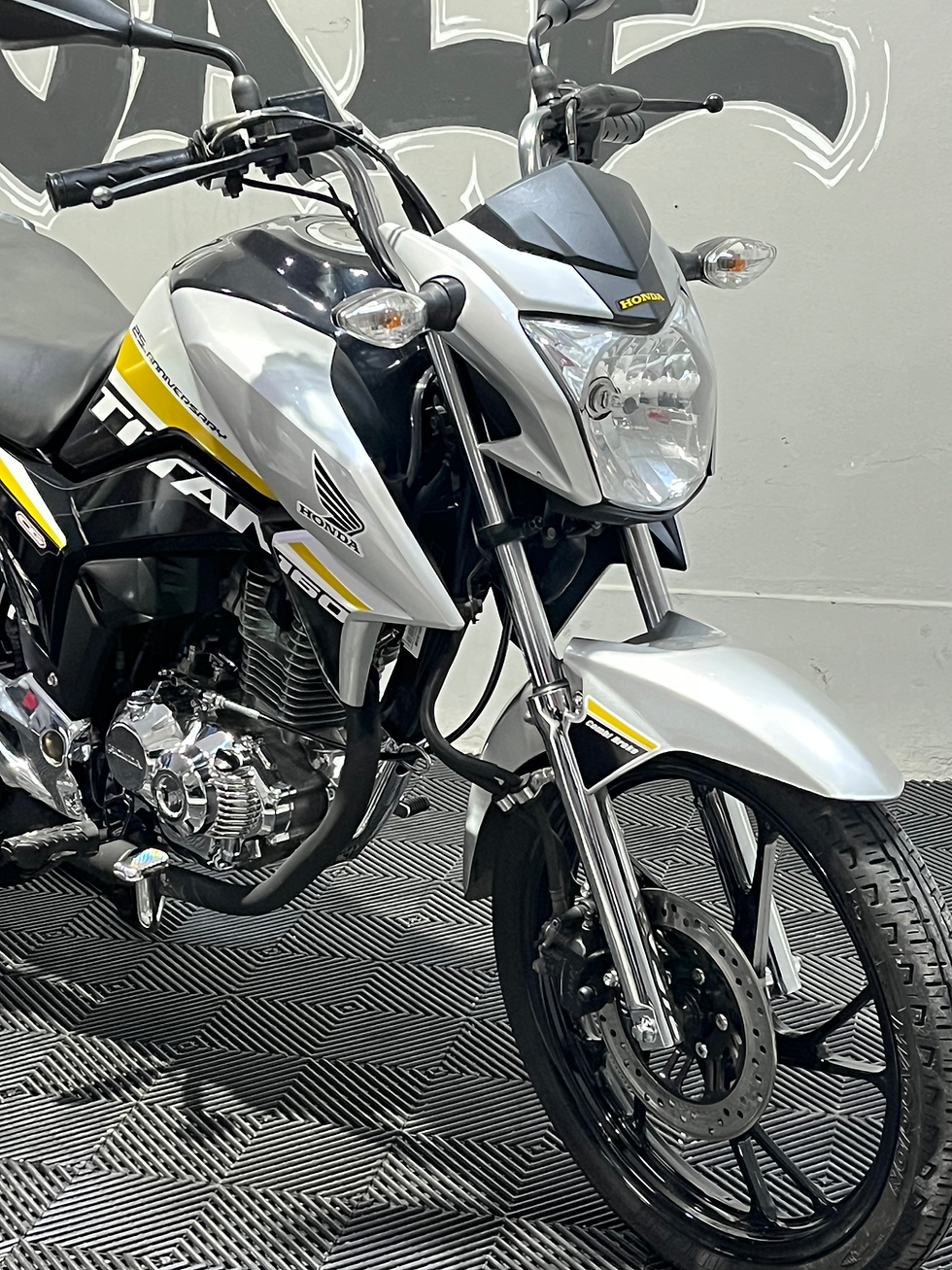 Miniatura: Honda titan 160 edição aniversário , cheia de cromo 