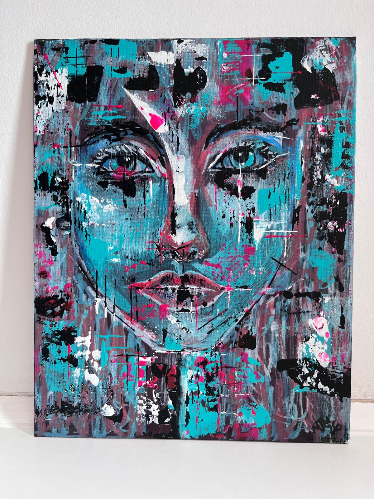 “Resilient” Original Acrylic painting on Board.