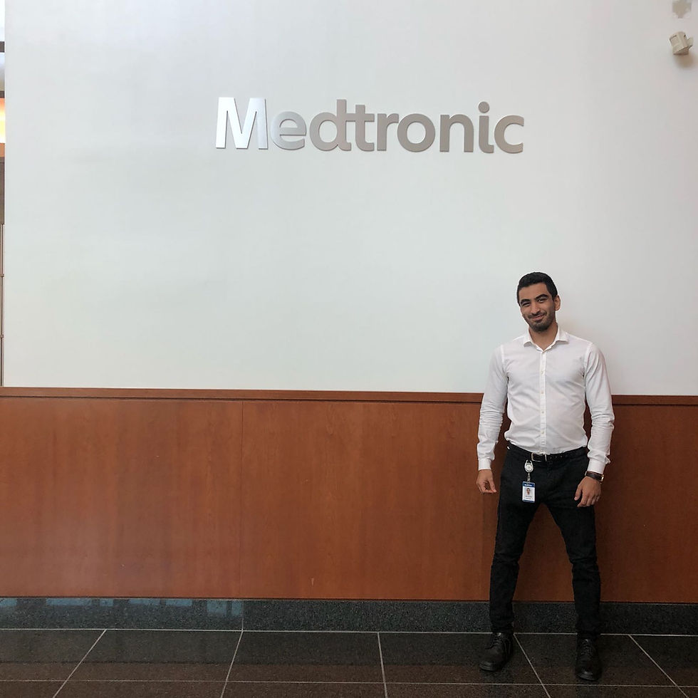 UNH BME interns at Medtronic