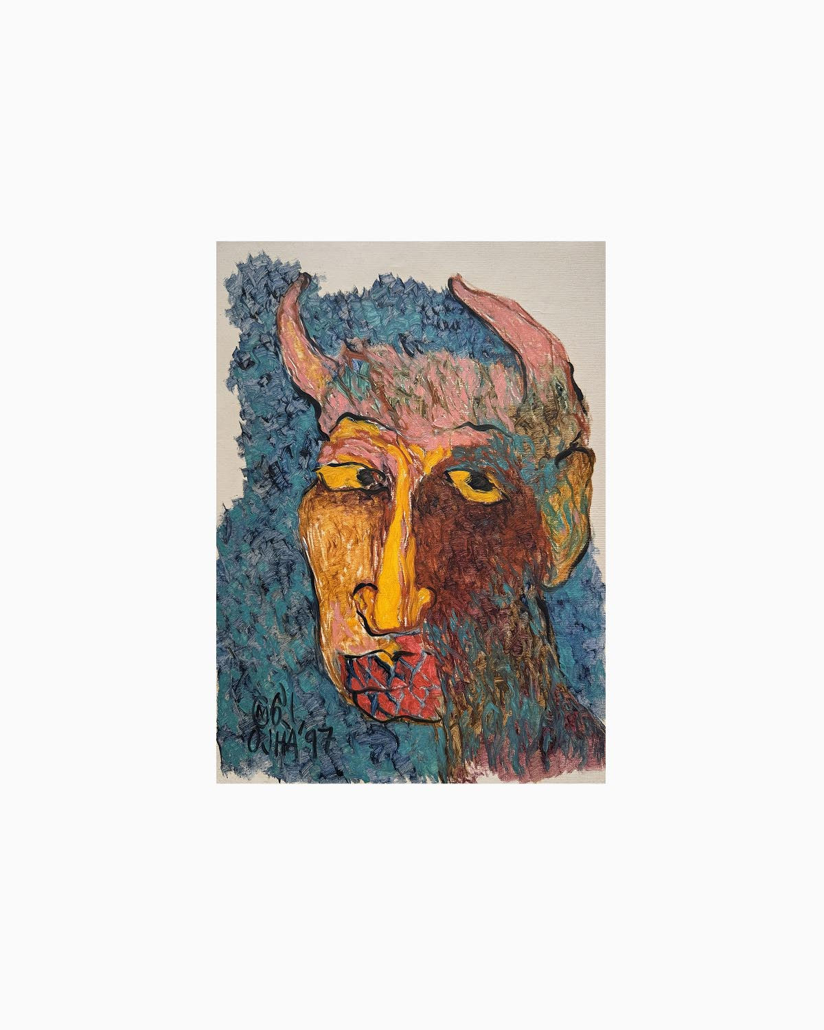 Horned Mask Head