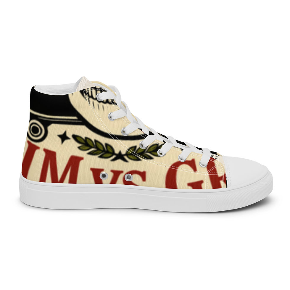Thumbnail: GRIMvsGRIT Men’s high top canvas shoes