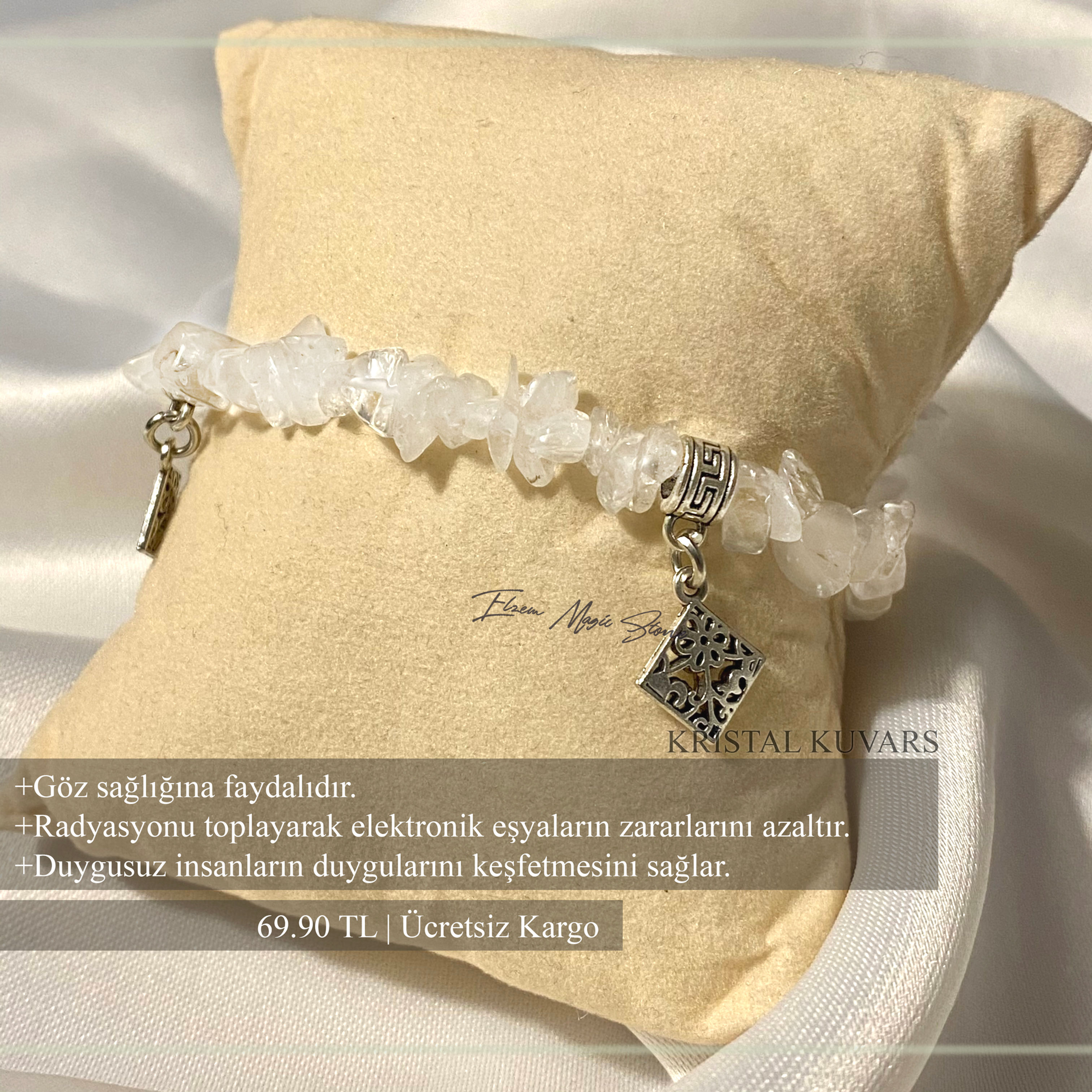 Kristal Kuvars Bileklik