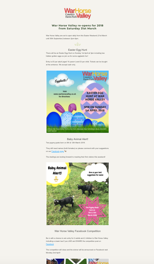 War Horse Valley Newsletter - March 2018