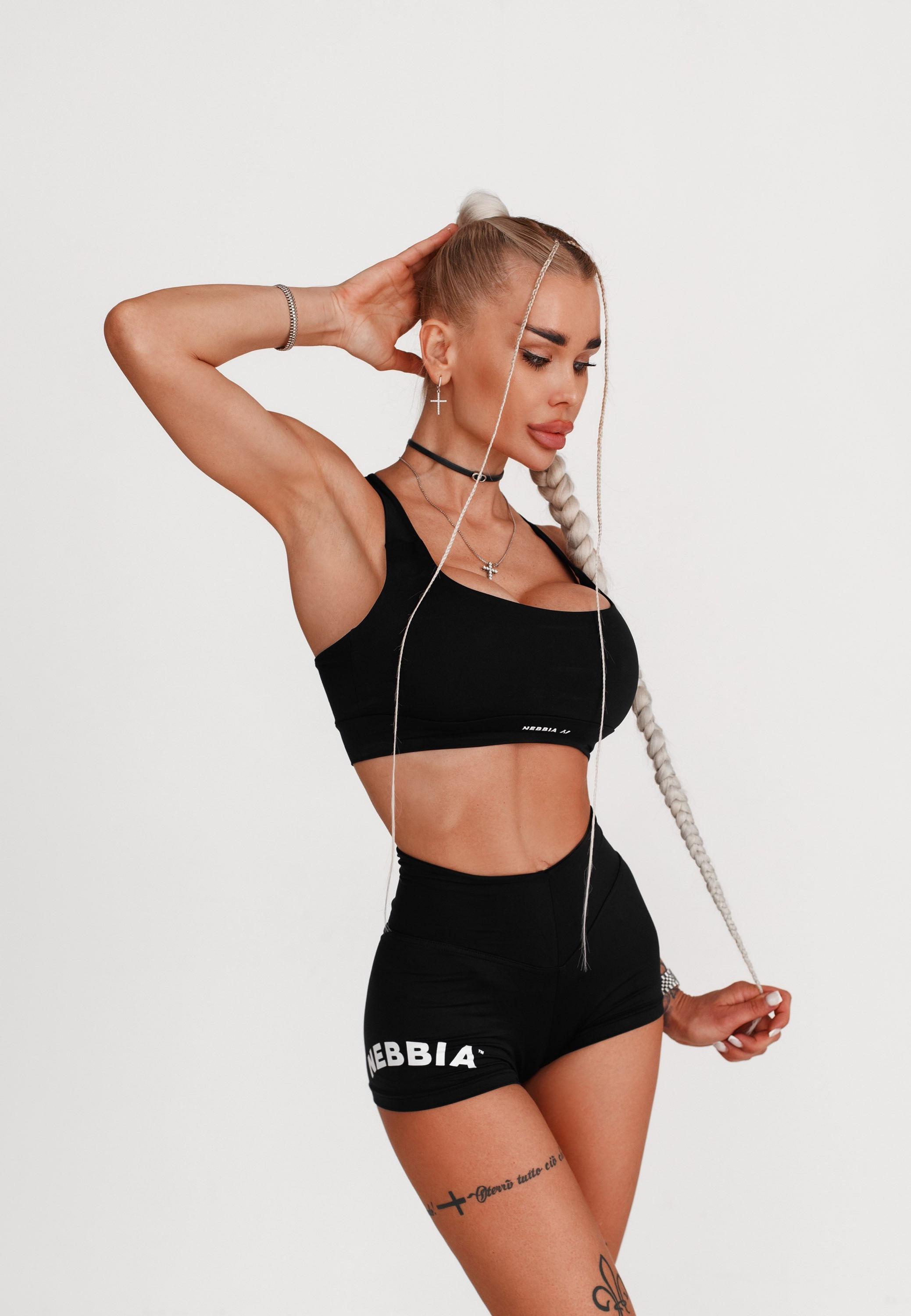 Nebbia: Спортивні Жіночі Шорти High Waisted Shorts 5”Gym Hero Black 582
