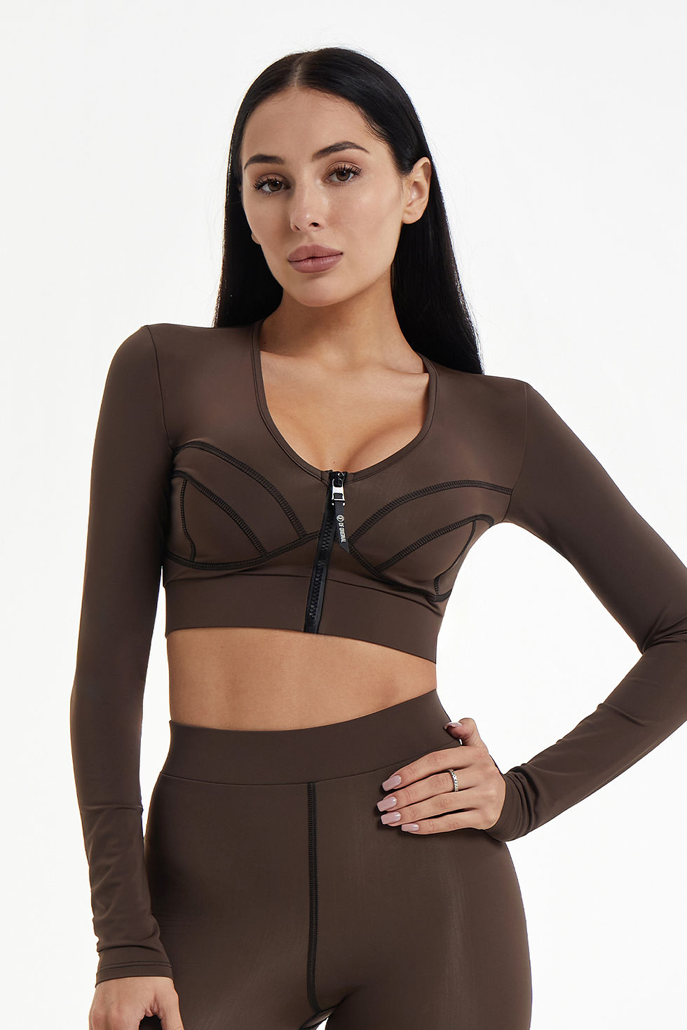 Жіночий Спортивний Топ Df. Original: Топ Лонгслів Manifest Chocolate