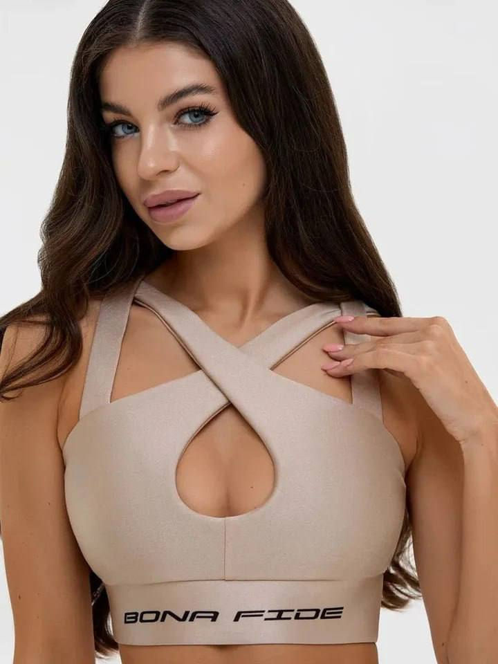 Прев'ю: Спортивний Жіночий Топ Bona Fide: Heart CrushTop “Juicy Nude”