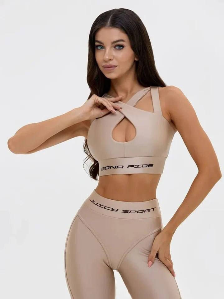Прев'ю: Спортивний Жіночий Топ Bona Fide: Heart CrushTop “Juicy Nude”