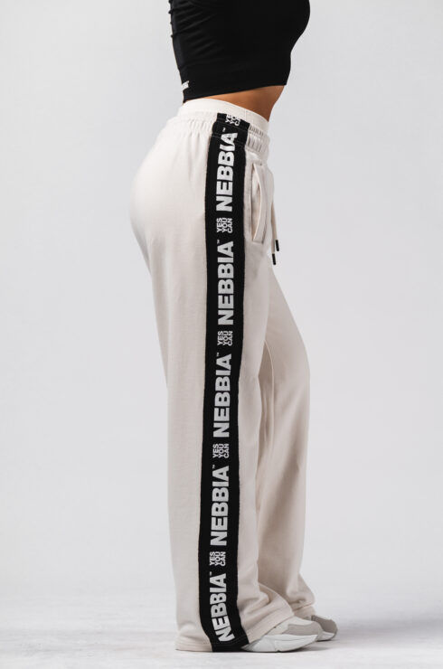 Прев'ю: Nebbia: Спортивні Жіночі Штани Straight Leg Sweatpants Urban Cream 490
