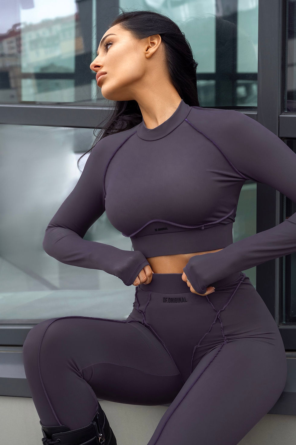 Спортивний Жіночий Топ Df. Original: Топ Лонгслів Majestic Plum