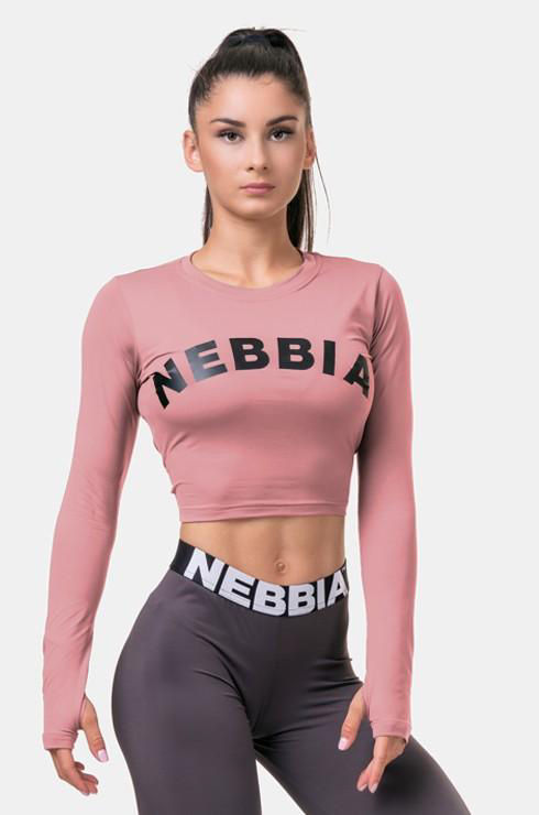 Жіночий Спортивний Рашгард Nebbia: Long Sleeve sporty crop top Black 585