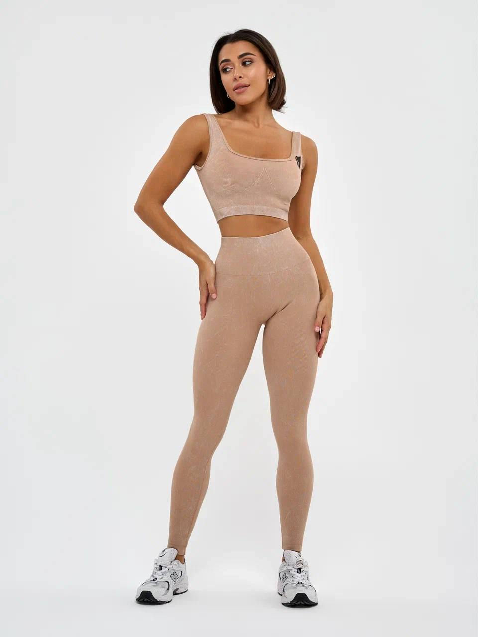 Прев'ю: Спортивний Жіночий Топ Bona Fide: Marble Top “Beige”