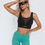 Прев'ю: Nebbia: Спортивні Жіночі Легінси High Waisted Scrunch Butt Elevated Green 462