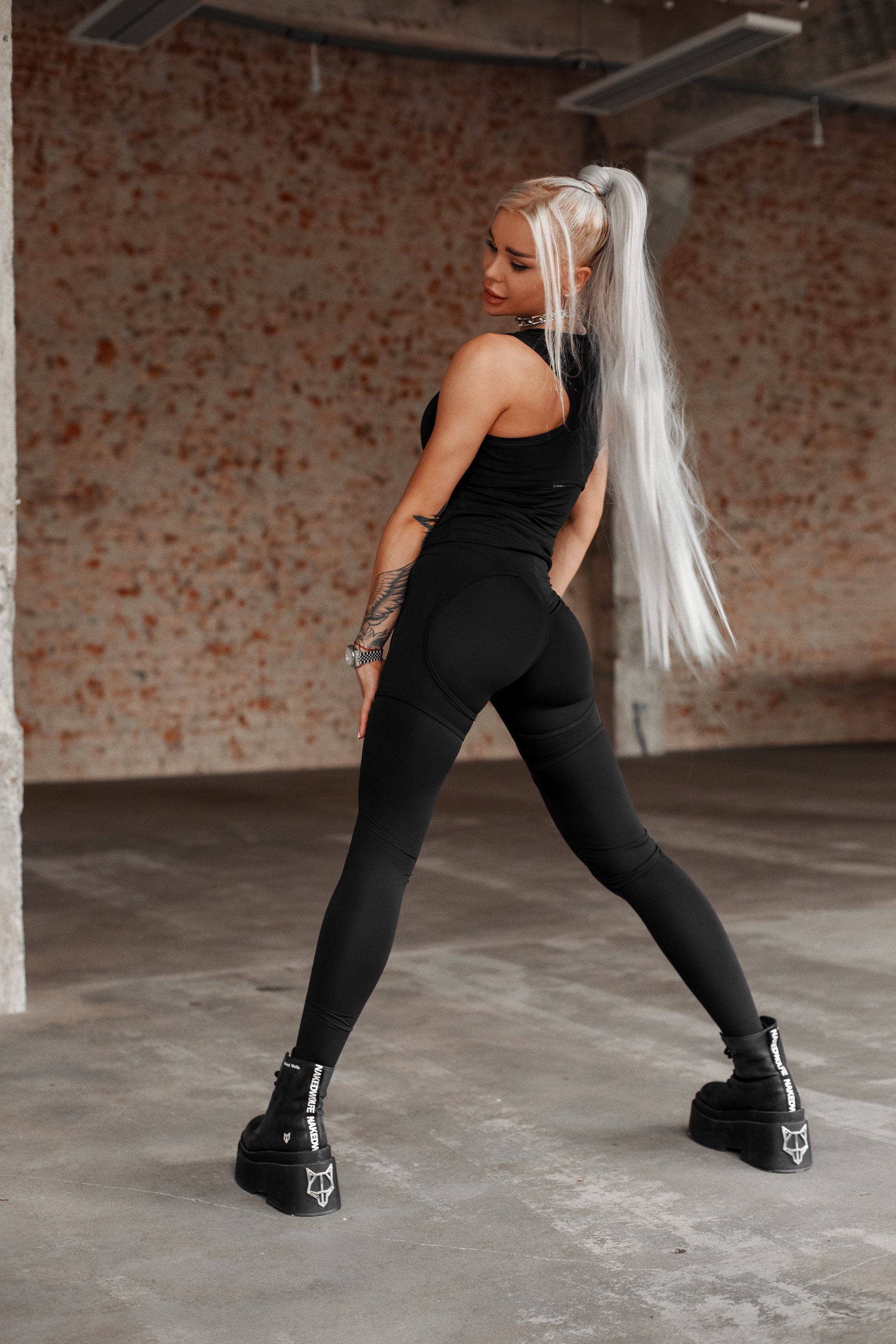 Жіночі Легінси Nebbia: Women’s High Waist Leggings Intense Mesh Black 838