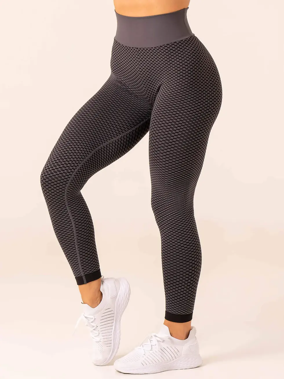 Прев'ю: Жіночі Легінси Ryderwear : Honeycomb Scrunch Seamless Leggings Charcoal