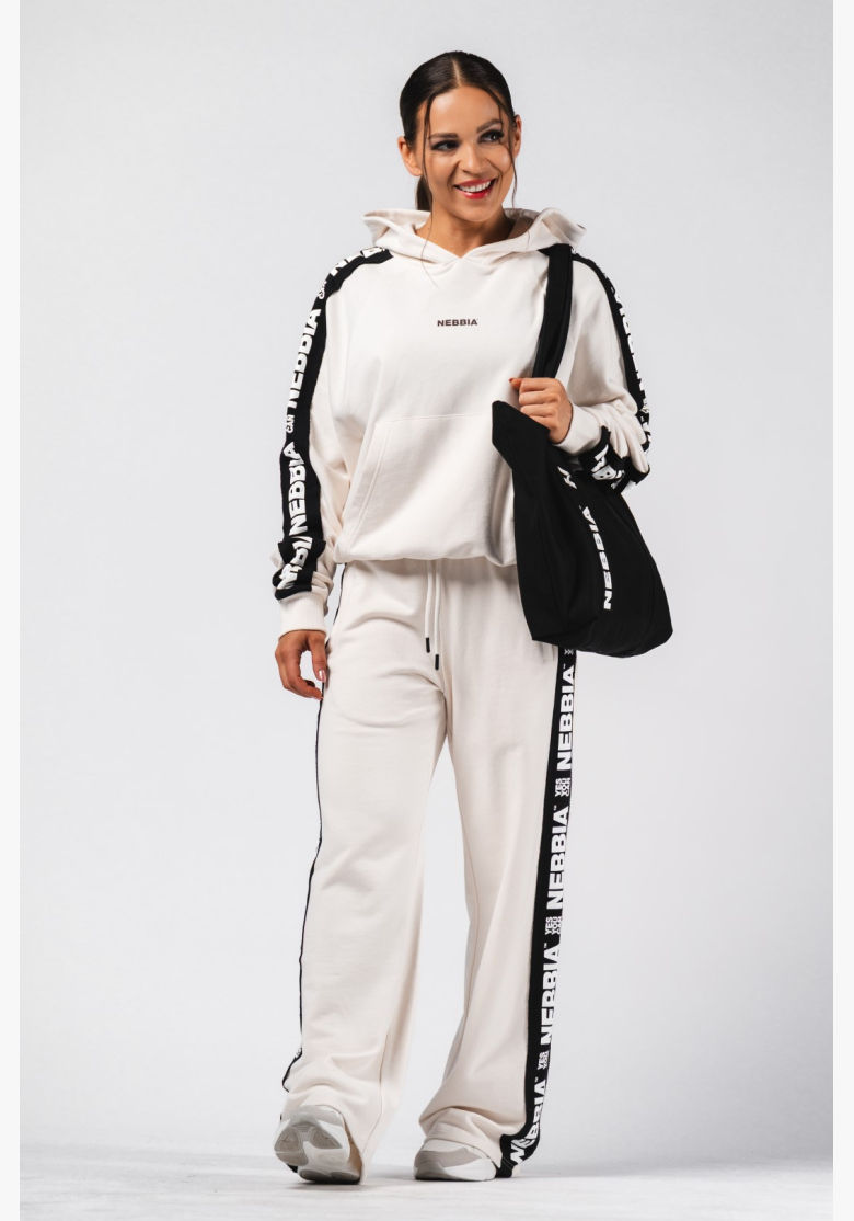 Прев'ю: Nebbia: Спортивний Жіночий Худі Classic Hoodie Off-Dutty Dark Cream 489