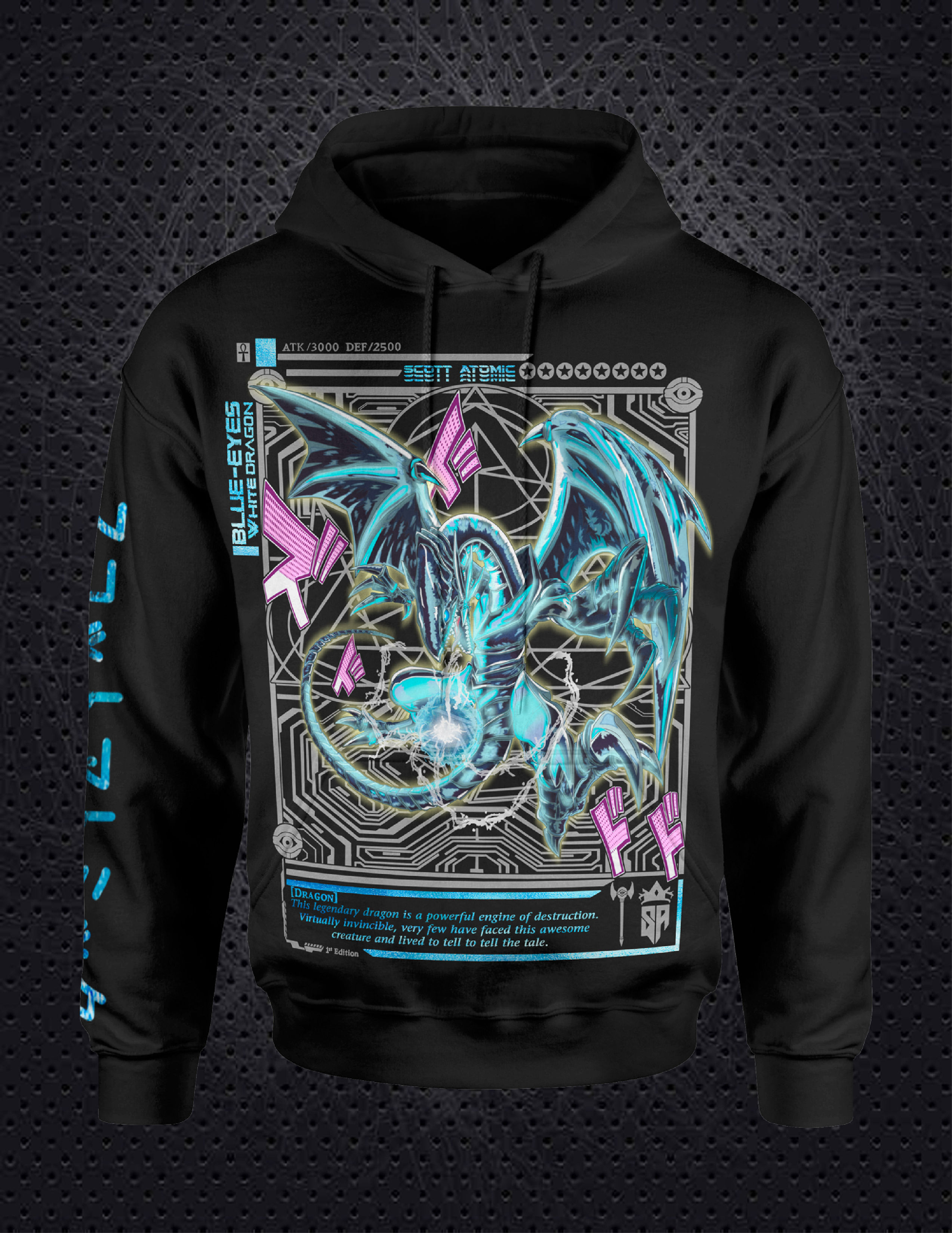 BLU-EYES WH. DRGN Velour Pullover Hoodie (Limited Edition 50)