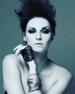 Hair and makeup by Valerie B. for fashion magazine editorial 