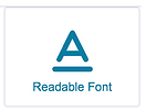 Readable Font symbol