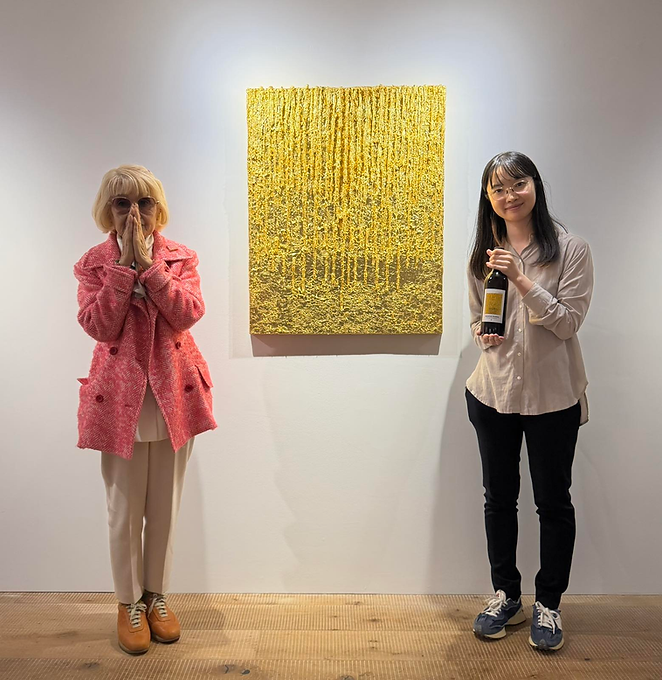 森内敬子さん個展「Motif.」開幕レセプションにて、Apoptosisの