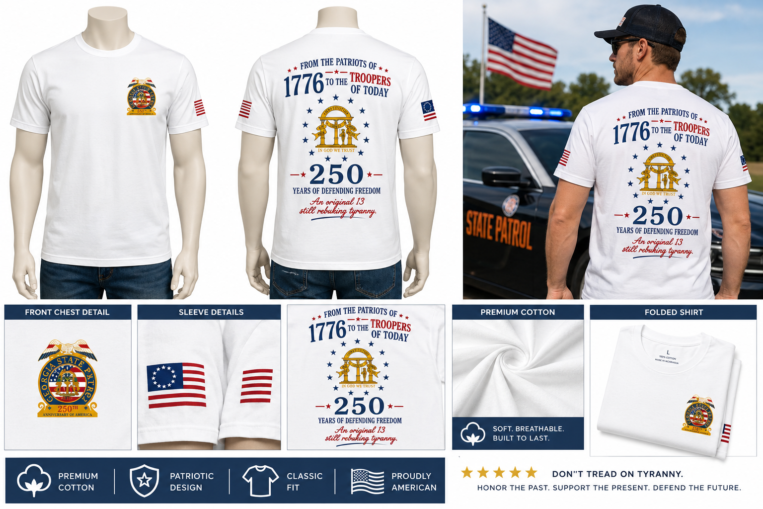 Semi quincentennial Celebration White T-Shirt