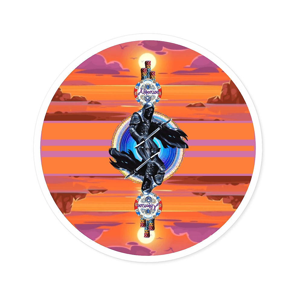Sharper Blade & Sky Hi Chips Sticker