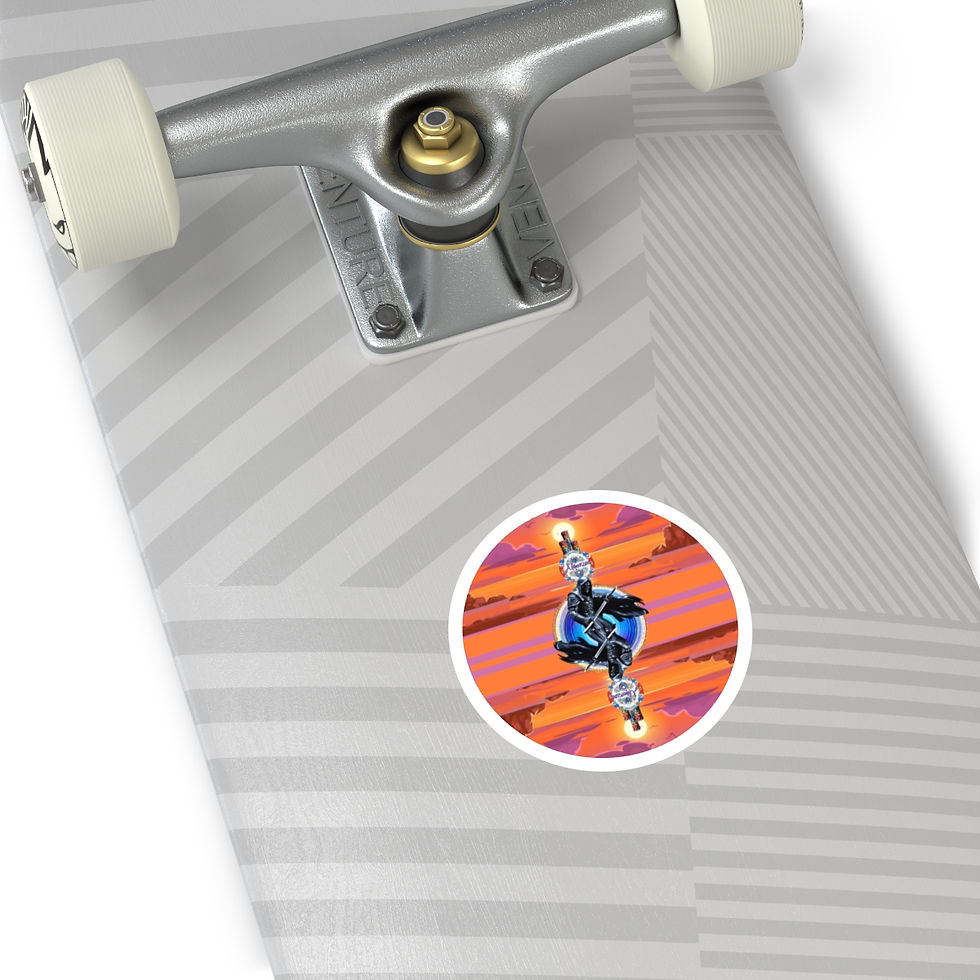 Sharper Blade & Sky Hi Chips Sticker