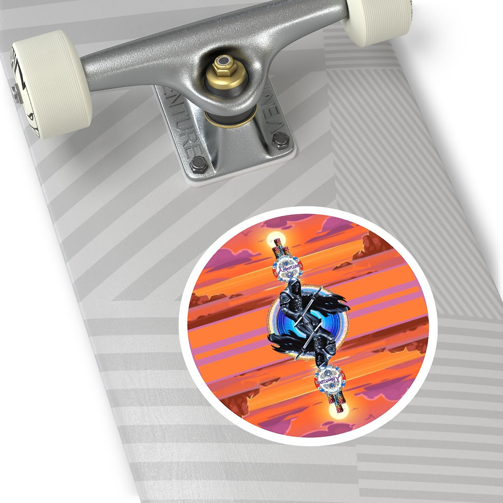 Sharper Blade & Sky Hi Chips Sticker