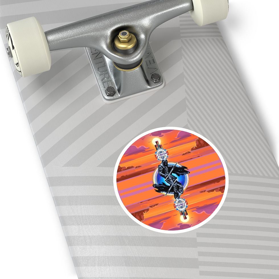 Sharper Blade & Sky Hi Chips Sticker