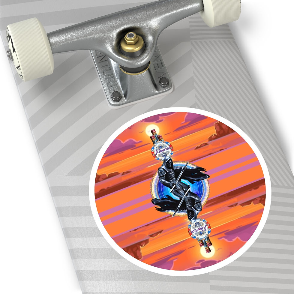 Sharper Blade & Sky Hi Chips Sticker