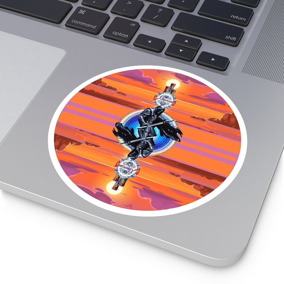 Sharper Blade & Sky Hi Chips Sticker