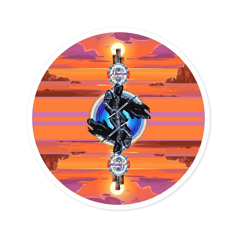 Sharper Blade & Sky Hi Chips Sticker