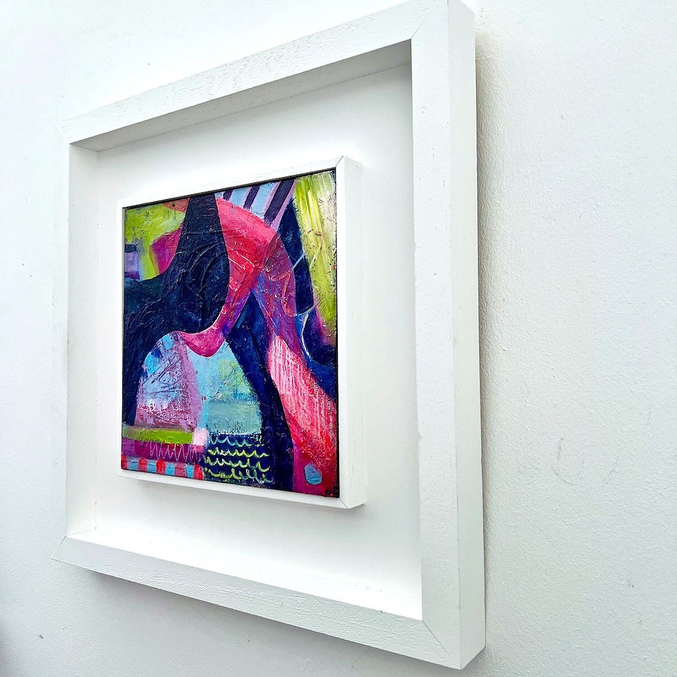 Thumbnail: 'Off to the Circus', Original Painting, Mixed Media on Board
