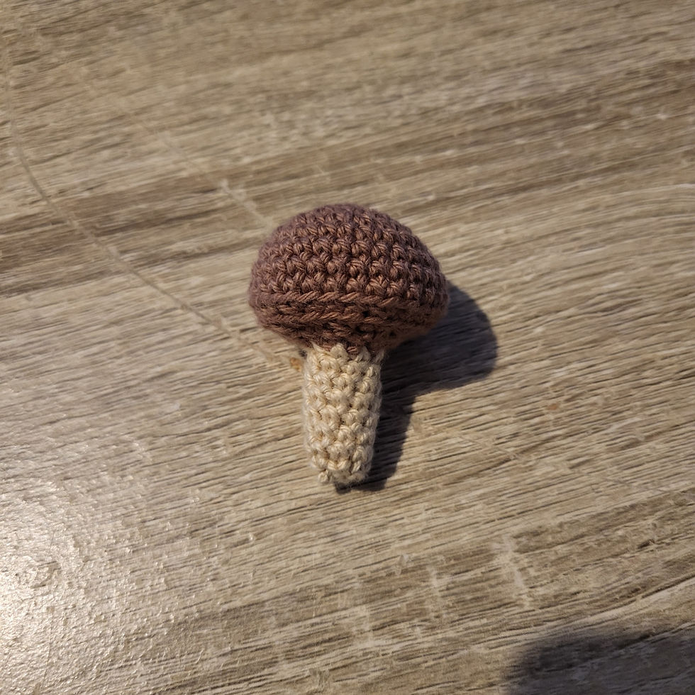 Porte-clés champignon- tuto facile et gratuit