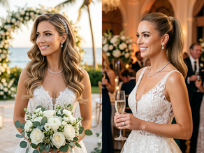 The Bridal Hair Change: Ceremony Waves to Reception Ponytail, Bun, or Second Look