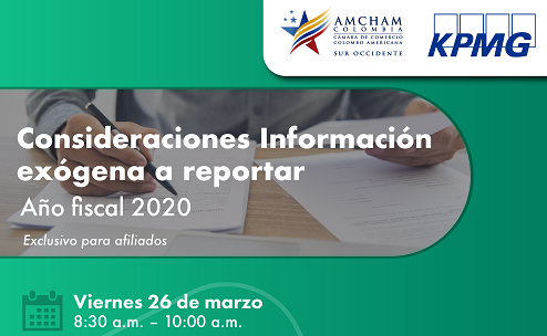 Comité Tributario: Consideraciones información exógena a reportar - Año fiscal 2020