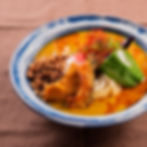 花山椒香る夏野菜冷やしグリーンカレーうどん