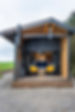 The Black Hut, Northumberland. Cabin holiday. Log burner.