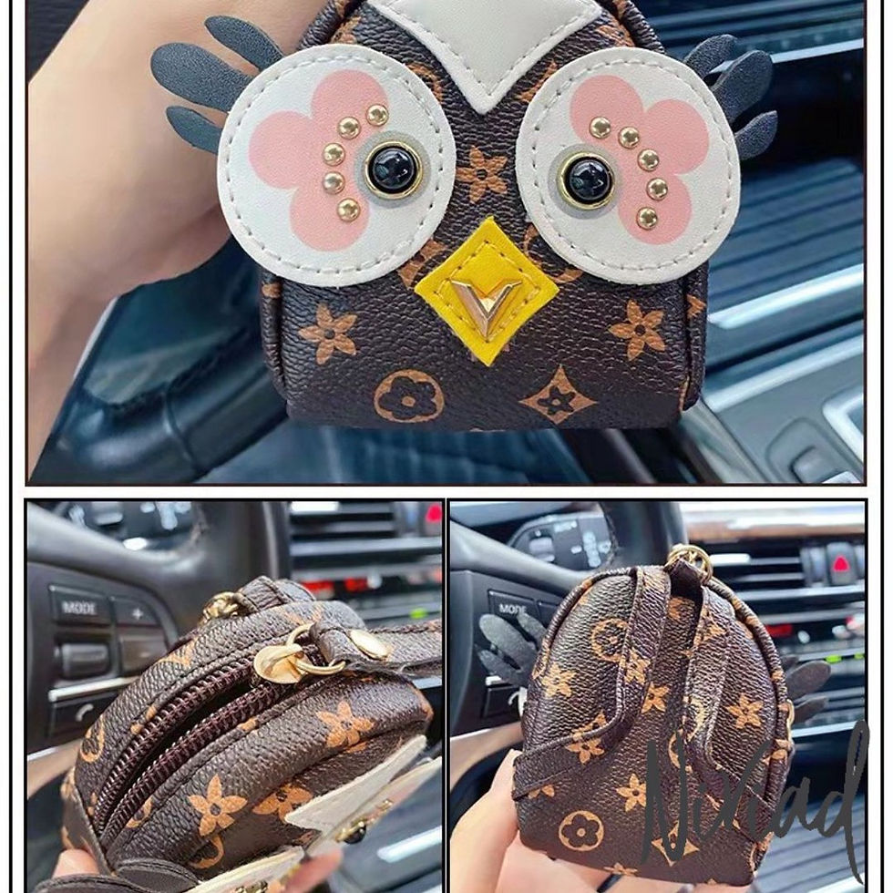 Thumbnail: Ready-to-Ship Novelty Big Eye Coin Pouch Mini Backpack Keychain