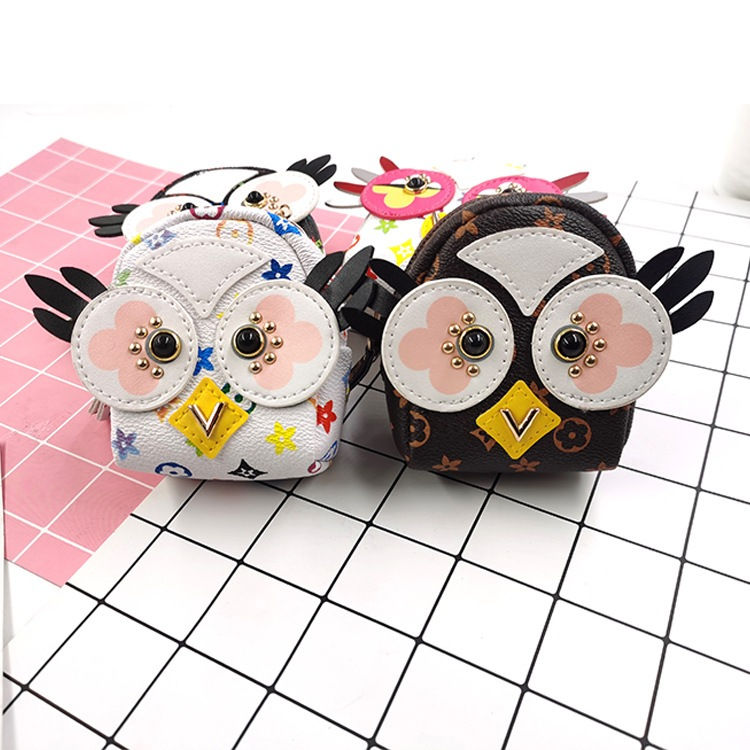 Thumbnail: Ready-to-Ship Novelty Big Eye Coin Pouch Mini Backpack Keychain